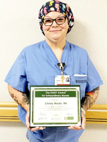 Christy Martin chosen as DAISY Award Winner at SRMC